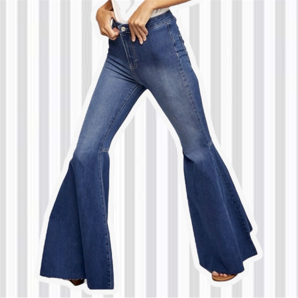Twenty Dark Blue Flare Jeans